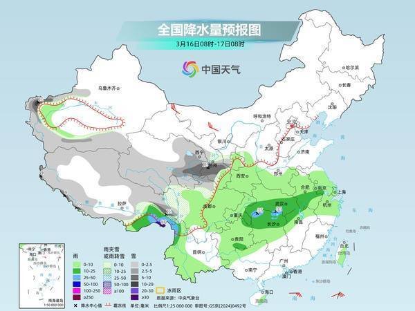 江南等地维持阴雨模式 新一股冷空气将影响北方
