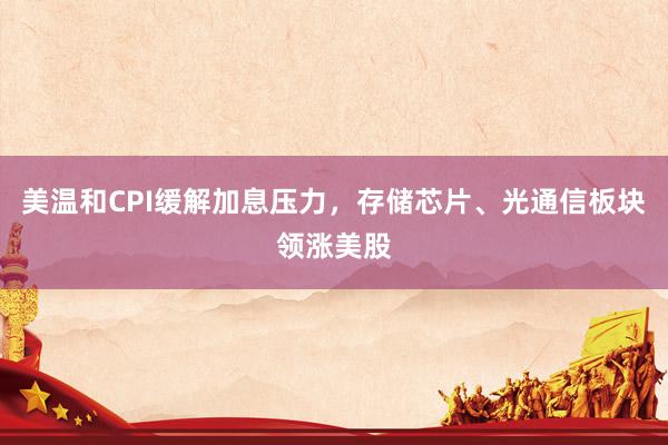 美温和CPI缓解加息压力，存储芯片、光通信板块领涨美股